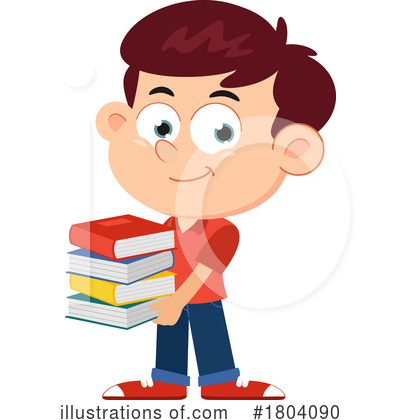 School Boy Clipart #1804090 by Hit Toon