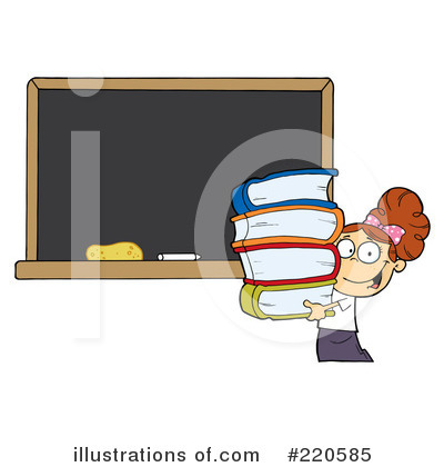 Royalty-Free (RF) Student Clipart Illustration by Hit Toon - Stock Sample #220585