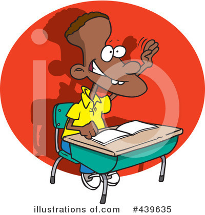Royalty-Free (RF) Student Clipart Illustration by toonaday - Stock Sample #439635