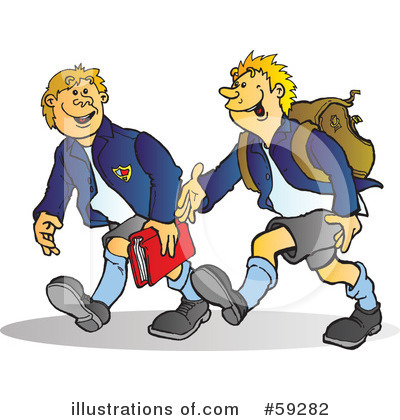 Royalty-Free (RF) Student Clipart Illustration by Snowy - Stock Sample #59282