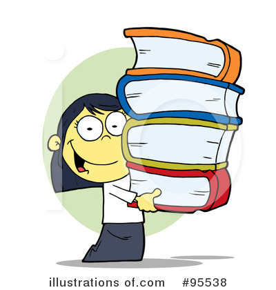 Royalty-Free (RF) Student Clipart Illustration by Hit Toon - Stock Sample #95538