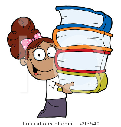 Royalty-Free (RF) Student Clipart Illustration by Hit Toon - Stock Sample #95540
