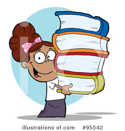 Royalty-Free (RF) Student Clipart Illustration by Hit Toon - Stock Sample #95542