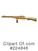 Submachine Gun Clipart #224846 by patrimonio