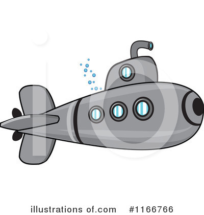 Royalty-Free (RF) Submarine Clipart Illustration by djart - Stock Sample #1166766