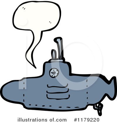 Royalty-Free (RF) Submarine Clipart Illustration by lineartestpilot - Stock Sample #1179220