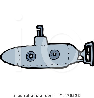 Royalty-Free (RF) Submarine Clipart Illustration by lineartestpilot - Stock Sample #1179222