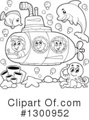 Submarine Clipart #1300952 by visekart