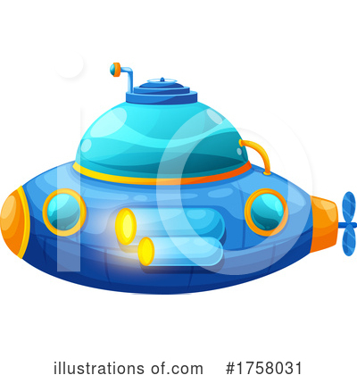 Royalty-Free (RF) Submarine Clipart Illustration by Vector Tradition SM - Stock Sample #1758031