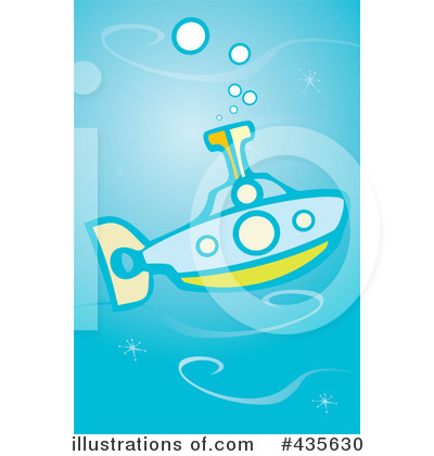 Royalty-Free (RF) Submarine Clipart Illustration by xunantunich - Stock Sample #435630