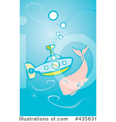 Royalty-Free (RF) Submarine Clipart Illustration by xunantunich - Stock Sample #435631
