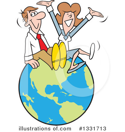 Globe Clipart #1331713 by Johnny Sajem