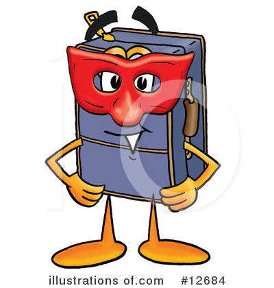 Royalty-Free (RF) Suitcase Character Clipart Illustration by Mascot Junction - Stock Sample #12684