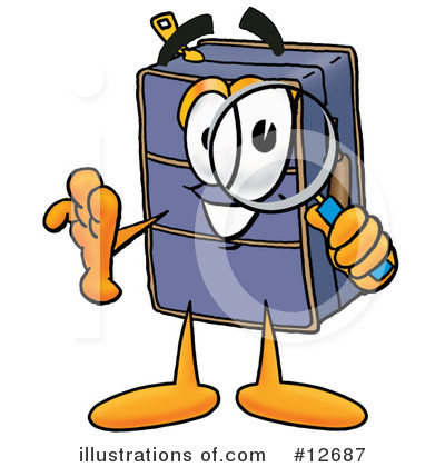 Royalty-Free (RF) Suitcase Character Clipart Illustration by Mascot Junction - Stock Sample #12687