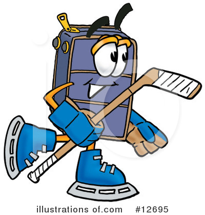 Royalty-Free (RF) Suitcase Character Clipart Illustration by Mascot Junction - Stock Sample #12695