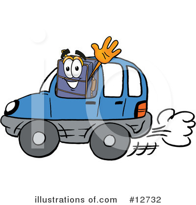 Royalty-Free (RF) Suitcase Character Clipart Illustration by Mascot Junction - Stock Sample #12732