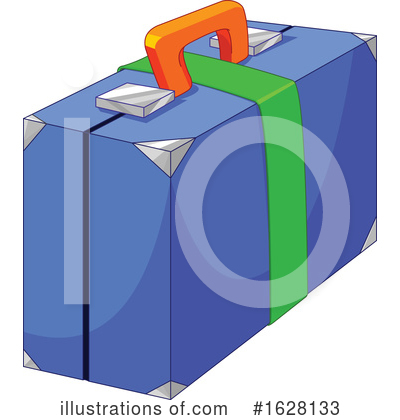 Royalty-Free (RF) Suitcase Clipart Illustration by Pushkin - Stock Sample #1628133