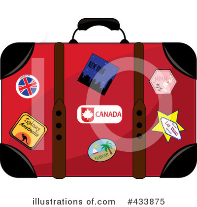 Royalty-Free (RF) Suitcase Clipart Illustration by Pams Clipart - Stock Sample #433875