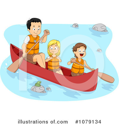 Canoeing Clipart #1079134 by BNP Design Studio
