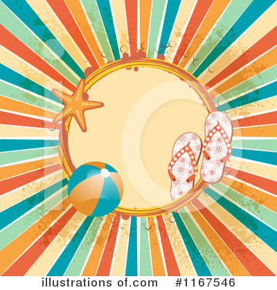 Beach Ball Clipart #1167546 by elaineitalia