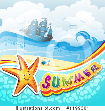 Royalty-Free (RF) Summer Clipart Illustration by merlinul - Stock Sample #1199301