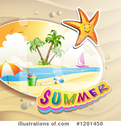 Royalty-Free (RF) Summer Clipart Illustration by merlinul - Stock Sample #1201450