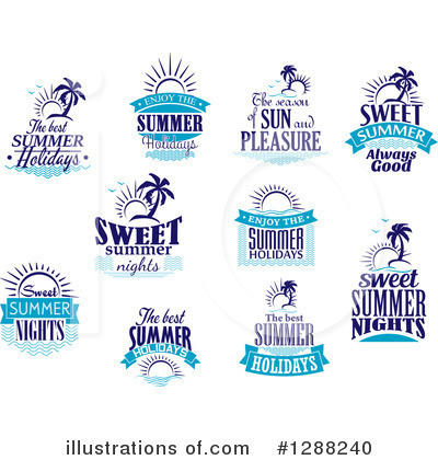 Royalty-Free (RF) Summer Clipart Illustration by Vector Tradition SM - Stock Sample #1288240