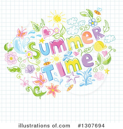 Royalty-Free (RF) Summer Clipart Illustration by Pushkin - Stock Sample #1307694