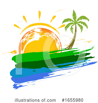 Palm Trees Clipart #1655980 by dero