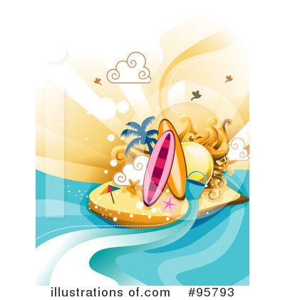 Surf Board Clipart #95793 by BNP Design Studio