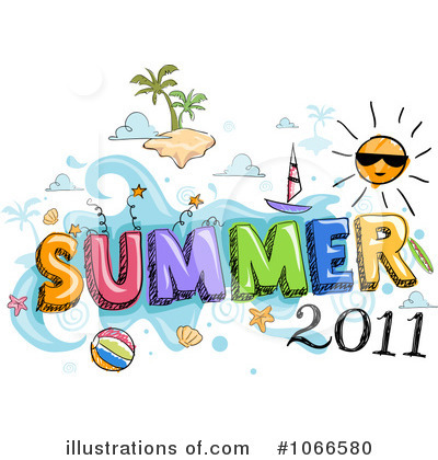 Royalty-Free (RF) Summer Time Clipart Illustration by BNP Design Studio - Stock Sample #1066580