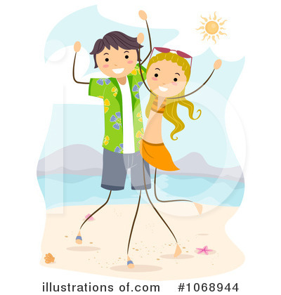 Royalty-Free (RF) Summer Time Clipart Illustration by BNP Design Studio - Stock Sample #1068944