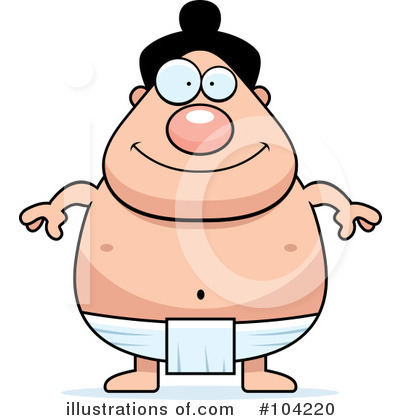 Royalty-Free (RF) Sumo Wrestler Clipart Illustration by Cory Thoman - Stock Sample #104220