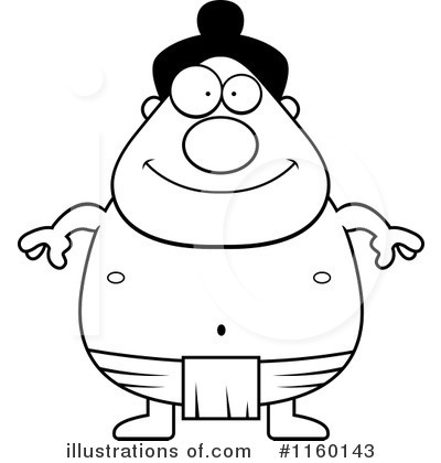 Sumo Wrestler Clipart #1160143 by Cory Thoman