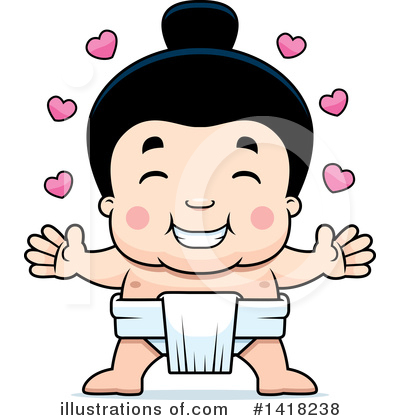 Royalty-Free (RF) Sumo Wrestler Clipart Illustration by Cory Thoman - Stock Sample #1418238