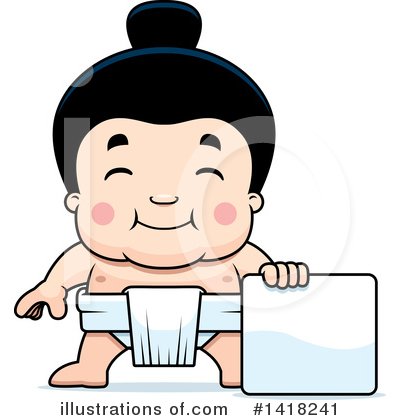 Sumo Wrestler Clipart #1418241 by Cory Thoman