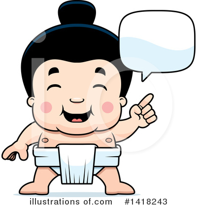 Sumo Wrestler Clipart #1418243 by Cory Thoman