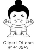 Sumo Wrestler Clipart #1418249 by Cory Thoman
