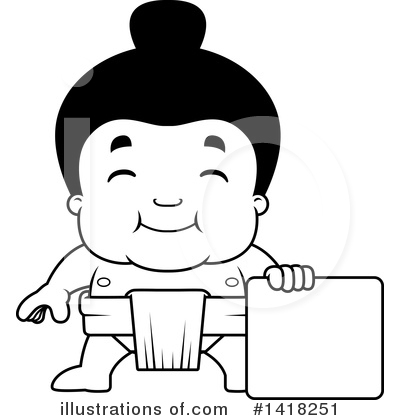 Royalty-Free (RF) Sumo Wrestler Clipart Illustration by Cory Thoman - Stock Sample #1418251