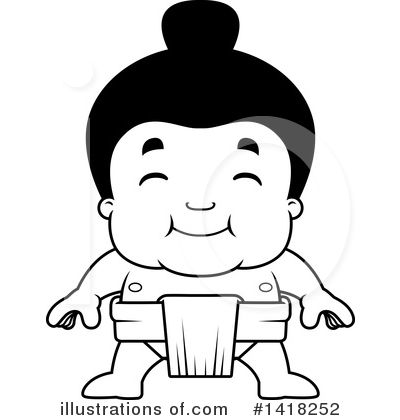 Royalty-Free (RF) Sumo Wrestler Clipart Illustration by Cory Thoman - Stock Sample #1418252