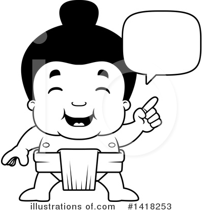 Royalty-Free (RF) Sumo Wrestler Clipart Illustration by Cory Thoman - Stock Sample #1418253