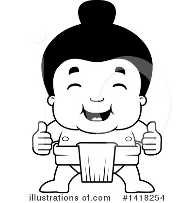Royalty-Free (RF) Sumo Wrestler Clipart Illustration by Cory Thoman - Stock Sample #1418254