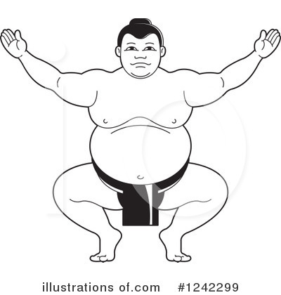 Sumo Wrestling Clipart #1242299 by Lal Perera