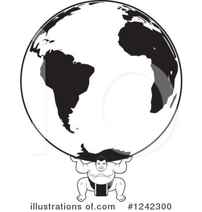 Royalty-Free (RF) Sumo Wrestling Clipart Illustration by Lal Perera - Stock Sample #1242300
