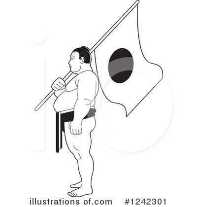 Royalty-Free (RF) Sumo Wrestling Clipart Illustration by Lal Perera - Stock Sample #1242301