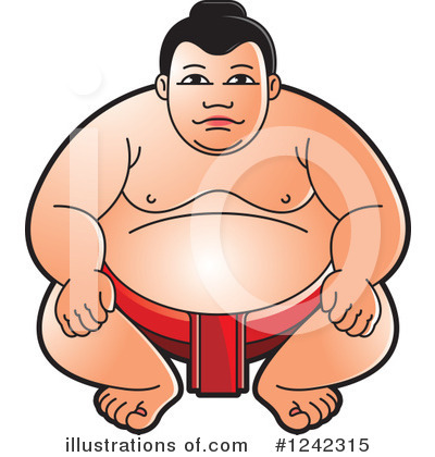 Sumo Wrestler Clipart #1242315 by Lal Perera