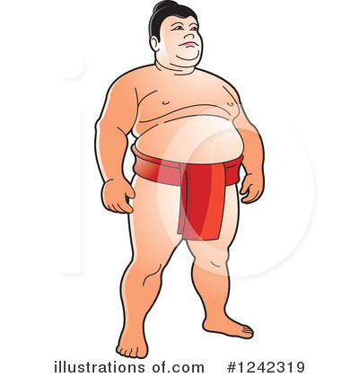 Royalty-Free (RF) Sumo Wrestling Clipart Illustration by Lal Perera - Stock Sample #1242319