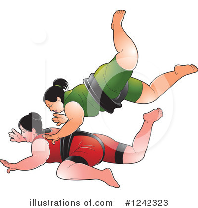 Sumo Wrestling Clipart #1242323 by Lal Perera