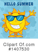 Sun Character Clipart #1407530 by Hit Toon
