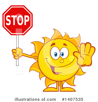 Stop Sign Clipart #1407535 by Hit Toon
